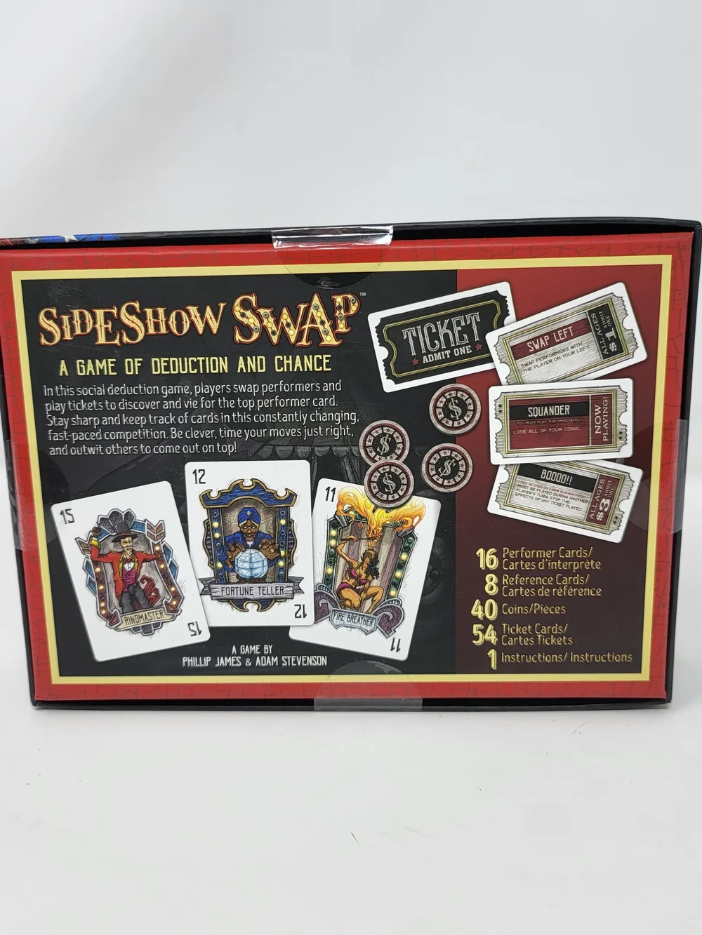 Sideshow Swap Party Game - Red Box